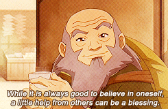 As Iroh says, a little help from others goes a long way